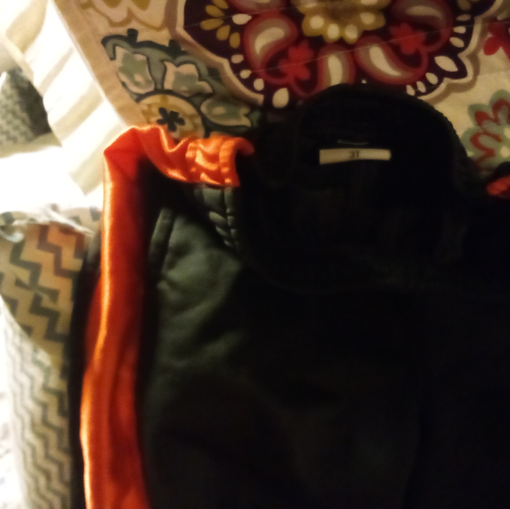 grey and orange Nike Athletic Pants Size4 T - Picture 3 of 6